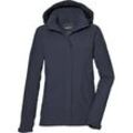 Outdoorjacke KILLTEC "KOS 51 WMN JCKT", Damen, Gr. 38, blau (nachtblau), Oberstoff: 100% Polyester, Futter: 100% Polyester, sportlich, Jacken, Damenjacke: wasserdicht, atmungsaktiv, verstellbar, nachhaltig