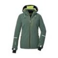 Skijacke KILLTEC "KSW 81 WMN SKI JCKT", Damen, Gr. 46, grün (seegrün), Oberstoff: 100% Polyester, Futter: 100% Polyester, Wattierung: 100% Polyester, sportlich, Jacken