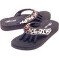 Pedi Couture Fußpflege Pediküre Sandalen Spa Wild Leopard Größe S - 35/36 - 1 Paar 2 Stk.