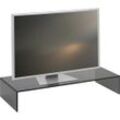 Xora Tv-Aufsatz , Grau , Glas , 80x14x35 cm , Wohnzimmer, TV Möbel, TV-Aufsätze