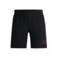 Shorts HUGO "Shorts Laze Shorts CW", Herren, Gr. L, N-Gr, schwarz, Obermaterial: 95% Eiderdaune Eider. 5% Elasthan EL., Hosen