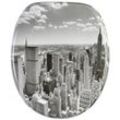 WCShop24 WC-Sitz mit Absenkautomatik Skyline New York - Premium Toilettendeckel direkt vom Hersteller