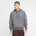 Kapuzensweatshirt NIKE SPORTSWEAR "CLUB FLEECE PULLOVER HOODIE", Herren, Gr. S, grau (grau, meliert), Obermaterial: 80% Baumwolle, 20% Polyester, sportlich, Langarm Bündchen, Sweatshirts