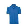 Poloshirt TRIGEMA "TRIGEMA Polohemd mit Brusttasche", Damen, Gr. L, blau (electric, blau), 100% Baumwolle, Basic, Kurzarm, Shirts