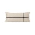 Ferm Living - Calm Kissen, 40 x 90 cm, camel / schwarz