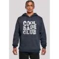 Kapuzenpullover F4NT4STIC "Cool Dads Club Vintage Vatertags Design für Väter", Herren, Gr. L, blau (navy), Obermaterial: 65% Baumwolle, 35% Polyester, casual, slim fit, Langarm, Pullover, Premium Qualität