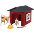 Schleich Spielfigur Farm World Hundehütte mit Goldenretrievern