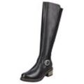 Stiefel REMONTE, Damen, Gr. 38, Varioschaft, schwarz, Leder, Textil, sportlich, Schuhe, mit elastischem Stretchmaterial