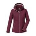 Softshelljacke KILLTEC "KOS 176 WMN SFTSHLL JCKT", Damen, Gr. 36, rosa (dunkelrosé), Obermaterial: 100% Polyester (recycelt), Innenfutter: 100% Polyester, sportlich, Jacken