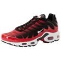 Sneaker NIKE SPORTSWEAR "Nike Air Max Plus", Gr. 37,5, university rot, weiß, schwarz, Textil, mehrfarbig, sportlich, Schuhe