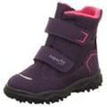 Klettboot SUPERFIT "HUSKY WMS: mittel", Kinder, Gr. 27, lila (lila, pink), Textil, sportlich, Schuhe, Snowboots, Winterstiefel mit wärmendem Textilfutter