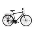 KCP City One Trekkingrad 28 Zoll Urban Bike Trekking Fahrrad 165 - 180 cm mit 7 Gängen anthrazit 56 cm