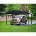 Einzelcarport PALRAM - CANOPIA "Arcadia", grau (anthrazit), H: 194cm, Carports, wartungsfrei