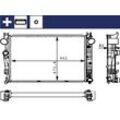 MAHLE Kühler, Motorkühlung mit Zubehör für MERCEDES-BENZ 2205000103 A2205000103 CR 226 000S