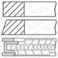 GOETZE ENGINE Kolbenringsatz für OPEL 630419 630420 632276 08-102700-00