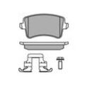 MEYLE Bremsbelagsatz, Scheibenbremse MEYLE-PD Quality hinten rechts links mit Zubehör für AUDI (FAW) 8K0698451B 8K0698451C 8KD698451A 025 246 0617-1/P