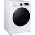 SAMSUNG Waschtrockner "WD81TA049BE/EG", E (A-G), weiß, B:60cm H:85cm T:68cm, Waschtrockner, SchaumAktiv