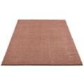 Hochflor-Teppich CARPET CITY "Plainy", rosa (rosé), B:200cm H:30mm L:290cm, Polyester, Teppiche, Shaggy Polyester Teppich, besonders weich, Uni-Farben