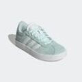 Sneaker ADIDAS SPORTSWEAR "VL COURT 3.0 KIDS", Gr. 32, halo mint, cloud weiß, core schwarz, Leder, Synthetik, sportlich, Schuhe, inspiriert vom Design des adidas samba