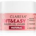 Claresa Soft&Easy Builder Gel Basisgel für Nägel Farbton Natural 45 g