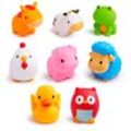 Munchkin Bath Farm Bath Squirts Wasserspielzeug 9 m+ 8 St.