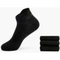 3er Pack Sneakersocken - Damen, Herren - schwarz