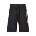 Sweatshorts BOSS "Authentic Sho", Herren, Gr. L, N-Gr, schwarz, Jersey, Obermaterial: 100% Baumwolle, unifarben, Basic, schmal, Hosen, mit angesetztem Bund