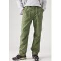 Chinohose LEVI'S "LOOSE STRT SURPLUS PANT", Herren, Gr. 30, N-Gr, grün (four leaf clover ns slub twll), Twill, Obermaterial: 100% Baumwolle, casual, Hosen, Loose Fit - super bequem