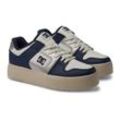 Sneaker DC SHOES "Manteca 4 Platform", Gr. 9,5(41), weiß (weiß, champagne), Obermaterial: Leder (Kuh) / Futter: Textil / Außensohle: Gummi, Schuhe