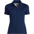 Supima-Poloshirt, Damen,  Blau, Baumwolle, by Lands' End