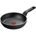 Bratpfanne TEFAL "Recycled On, Induktion", schwarz, B:31cm H:13cm Ø:24cm, Pfannen, aus 100% recyceltem Aluminium, Antihaftversiegelung, Thermo-Signal