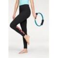 adidas Performance Leggings »ESSENTIALS LINEAR TIGHT«, schwarz-koralle, Gr.XXL