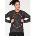 adidas Performance Sweatshirt »WOMAN ESSENTIAL AOP SWEATSHIRT«, schwarz, Gr.XL