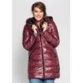 Steppjacke in 2-in-1-Optik, brombeer-schwarz, Gr.52