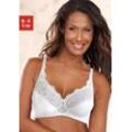 Bralette-BH, marine+weiß, Gr.85E