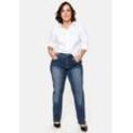 Gerade Jeans mit Shaping-Einsatz, blue Denim, Gr.40