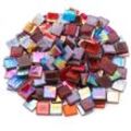 Eis-Glas Mosaik, bunt, 15 x 15 mm, 500 g