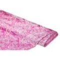 Jacquard "Blumen/Paisley", pink/silber