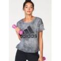 adidas Performance T-Shirt »WOMEN ESSENTIAL ALL OVER PRINT TEE«, schwarz, Gr.M