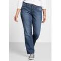 Gerade Jeans mit Used-Effekten, blue Denim, Gr.116