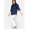 Gerade Jeans mit Used-Effekten, white Denim, Gr.24