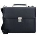 Leonhard Heyden Berlin Aktentasche Leder 38 cm Laptopfach schwarz