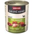 Animonda GranCarno Adult Rind, Kaninchen & Kräuter 6 x 800g Hundefutter