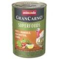 Animonda GranCarno Adult Superfood Pute & Mangold 6 x 400g getreidefreies Hundefutter