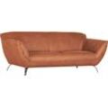 2-Sitzer GUTMANN FACTORY "Venezuela", braun (cognac), B:205cm H:83cm T:100cm, Sofas