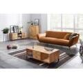 3-Sitzer GUTMANN FACTORY "Venezuela", braun (cognac), B:245cm H:83cm T:115cm, Sofas