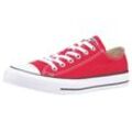 Sneaker CONVERSE "Chuck Taylor All Star Ox", Gr. 36,5, rot, Textil, sportlich, Schuhe Canvassneaker Sneaker low Skaterschuh