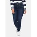 Super Skinny Jeans in Curvy-Schnitt ANNE, dark blue Denim, Gr.42