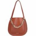 BORBONESE Arquette Schultertasche Leder 27,5 cm cuoio