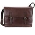 Esquire Vienna Messenger Leder 40 cm mocca